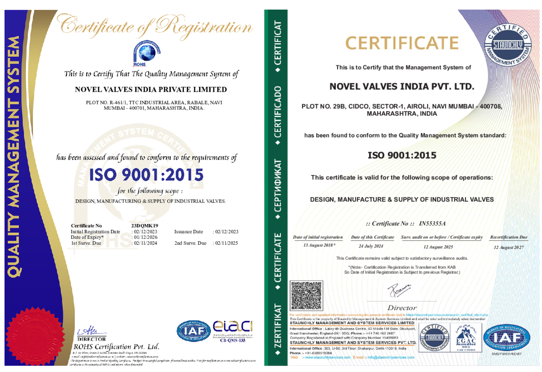 ISO Certificate